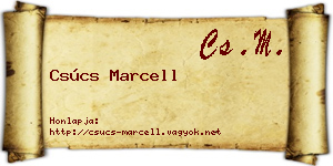 Csúcs Marcell névjegykártya