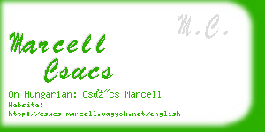 marcell csucs business card